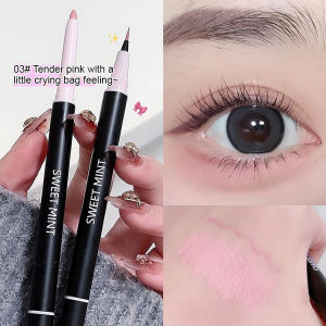 Double-Headed Eye Shadow Pencil Waterproof Long Lasting Highlighter Pen Silkworm Pencil