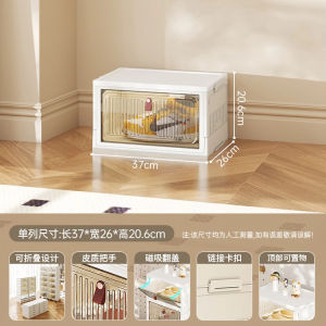 | SG STOCK | Foldable NO Installation Storage Box for Big Shoe Sneaker Stackable Rack Wardrobe Cabinet Shelf Organizer