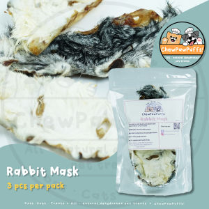 All Natural Dehydrated RABBIT CHEWS cat and dog treats by Chewpawpuffs