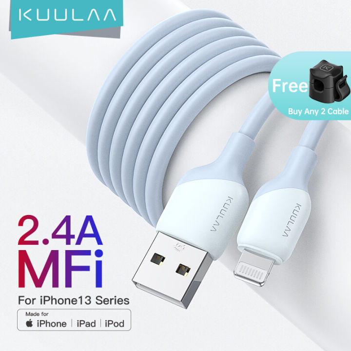 KUULAA Apple MFi Certified iPhone Charger 6ft Long Lightning