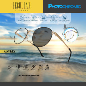 Peculiar Alex Round Frame Fashion Glasses Anti-Radiation Computer Eyewear Photochromic TransitionPRO With Antiradiation Eyewear Replaceable Lenses for Men and Women