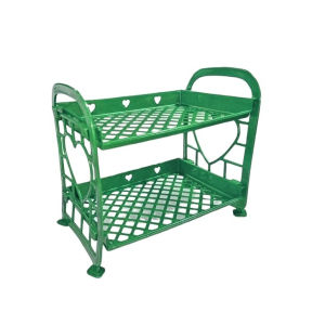 DFANCCIE Rak Plastik Mini PRAKTIS 2 Susun Serbaguna Tempat mainan Make up Bumbu