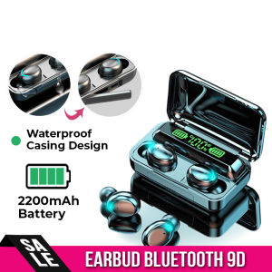 Earbud TWS Earphone Bluetooth 5.0 Baterai 2200mAH - dengan Kotak Pengisi Daya