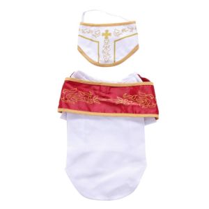 HUNIU HOUSE Colorful Dog Halloween Dress Soft Polyester Pet Cosplay Clothes Funny Breathable Puppy