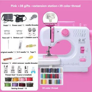 Mini electric sewing machine small desktop multi-functional sewing machine portable full-automatic sewing machine