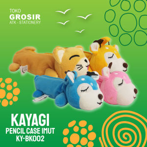 KAYAGI PENCIL CASE IMUT KY-BK002 / TEPAK IMUT BAHAN KAIN LEMBUT / KOTAK PENSIL