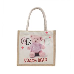 DROPASSIST 1293 READY STOCK Canvas lunch bag women shoulder tote Japanese big capacity ins Korean style college student
