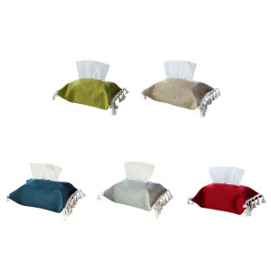Minimalists Sturdy Fabric Tissue Holder for Home and Office Craft from Soft Cotton Linen Materials Tissue Organization