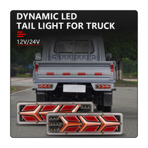 2pcs Stop Lamp 24 Volt 12 Volt Truk Model Merah / Lampu Rem Truck 12V 24V Model Merah