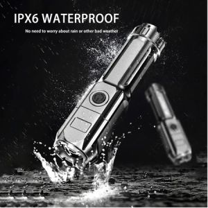 Torch Light USB Rechargeable Flashlight Outdoor Zoombable Hand Torch Powerful Tactical flashlight