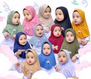 HIJAB BAYI NEWBORN MARIAM ( 1-10 BULAN ) KERUDUNG BAYI TERBARU