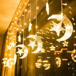 LAMPU TIRAI BULAN BINTANG TUMBLR LED CURTAIN LIGHT 3.5m