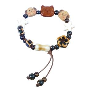 Unique Handwoven Bracelet Ceramic Dog Bracelet Ceramic Texture Perfect for Art Enthusiasts and Handmade Fan