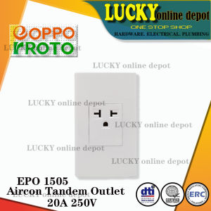 EPO-1505 EOPPO Wide Series Aircon Tandem Outlet 20A-250v