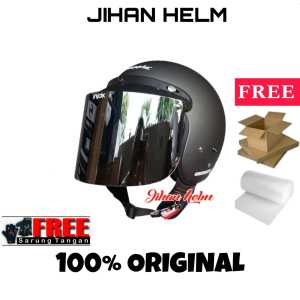 HELM BOGO RETRO DEWASA SNI FULL LEHER PRIA WANITA JM CLASSIC GREY DOF KACA SILVER ORIGINAL TERMURAH