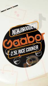 Gaabor Multifunctional Rice Cooker 1.8L(Rated 4L) 24H & 8 Programmed Meals 1L(Rated 2.5L) & 1.2L
