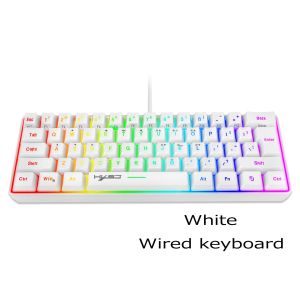 Keyboard Gaming PC Backlit Pink Keyboards 61 KeysComputer 60% Musical USB Lady Ergonomic Office Wired Key Board Portable2026