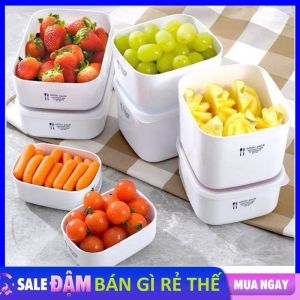 Hộp Nhựa Đựng Thực Phẩm Có Nắp Giúp Ngăn Mùi Hôi Trong Tủ Lạnh Tiện Lợi - Hộp Bảo Quản Thực Phẩm - Hộp Trữ Đông Có Nắp Đậy Kháng Khuẩn Tiện Lợi - Hộp Đựng Thức Ăn Mang Theo