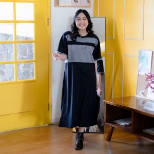 Yoenik Apparel Jiyoo Knit Midi Dress – Dress Korean Style – Dress Wanita