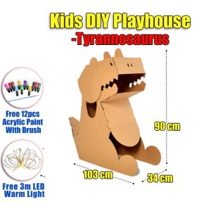 Kid Cardboard Playhouse For Kids Gifts DIY Craft For Kids Kids Toy House Playhouse Toy