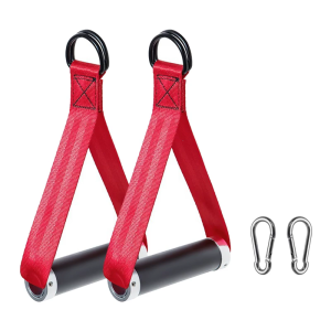 Dây kéo Grip thể dục xử lý mạnh mẽ Nylon Webbing Grip puller xử lý hợp kim nhôm bài tập nắm chặt ban nhạc xử lý