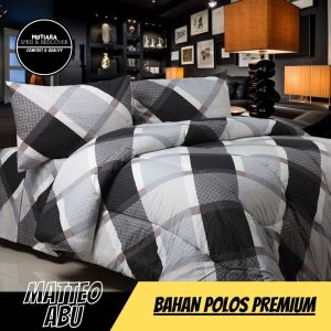 Sprei Murah Promo Katun Lokal Premium Matteo Abu Sprey Katun Dingin Bahan Rayon Adem Homemade Polos Karakter Aesthetic Murah Meriah ( Yang Di Dapatkan : Sprei Sarung Santal Sarung Guling / Belum Termasuk Badcover )