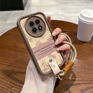 Phone Case Honor X9c 5G Elegant Vintage Sketching Camellia Flowers Soft Casing with Lanyard Lens Protection Shockproof Silicone Back Cover 2024