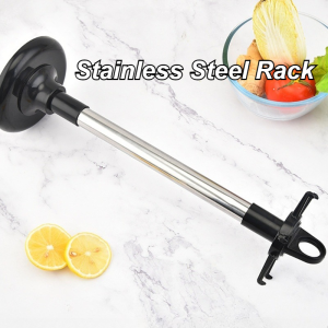 Swivel Kitchen Utensils Stand 6 Hooks Kitchenware Holder Rack Thickened Base For Home Kitchen