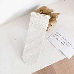 ✨CADIAES✨ถุงเท้าลูกไม้กลวงสำหรับผู้หญิง ถุงเท้า jk ถุงเท้าบางฤดูร้อนญี่ปุ่นขอบเชื้อราสไตล์เกาหลี สวมใส่สบาย.