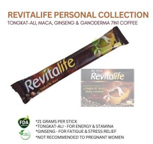 Revitalife 7in1 Herbal Coffee for Men Tongkat Ali Maca Ginseng Ganoderma Energy Stamina Performance Boost 1 Sachet
