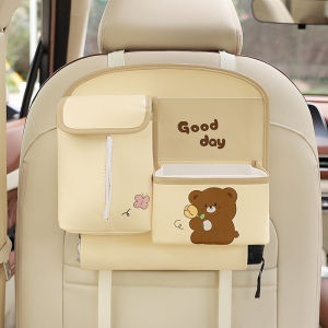 Multifunctional Car Seat Back PU Hanging Storage Bag | Car Tissue Bag Beg Simpanan Belakang Duduk Kereta 汽车座椅收纳袋