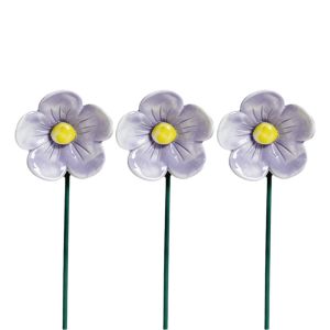 TIMES LORD 3pcs Colorful Bee Butterfly Water Dispenser Garden Decoration Ceramic Artificial Flower Art Bouquets DIY Insect Drinking Cup Home Decor