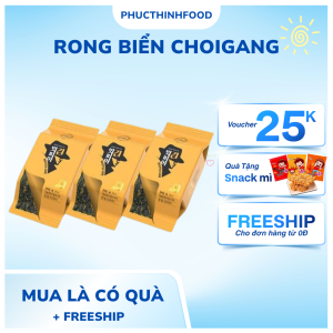 [HÀNG MỚI] Lốc 3 Gói Rong Biển Ăn Liền Matfia Kim Vị Phomai - Rong Biển Ăn Vặt Hàn Quốc 12g (4g*3gói)