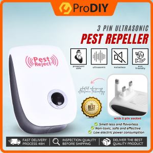 3 Pin Ultrasonic Pest Repellent Mouse Pest Control Cockroach Repeller Mosquito Repellant Penghalau Lalat Penghalau Tikus