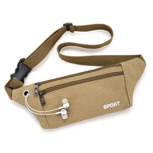 Canvas Phone Waist Bag Durable Outdoor Work Bag Versatile Running Hiking Pouch for Men