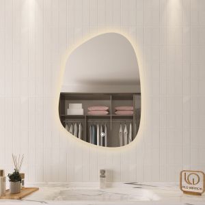 Gương DLQ Hạt Đậu 1 Treo Tường Phòng Tắm Có Led Cảm Ứng 3 Màu Tiện Lợi