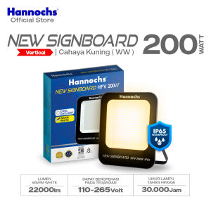 Hannochs New Signboard HFV 200W Cahaya Kuning - Lampu Sorot LED Flood Light (Model Vertical)