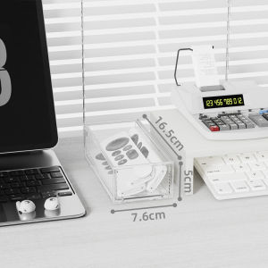 DIY ฟรีเดสก์ท็อปกล่องเก็บเครื่องสำอางอะคริลิคโปร่งใสลิ้นชักประเภท STACKABLE Storage กล่อง