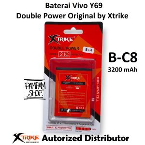 Baterai XTRIKE Double Power Vivo Y69 B-C8 BC8 Batre Batrai Battery HP Handphone