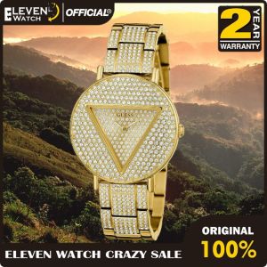 [Promo] Jam Tangan Wanita Guess GW0512L2 Glitz Champagne Case Gold Stainless Steel Original Garansi 2 Tahun [✔COD][100% Authentic]