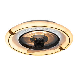 20 inch ceiling fan lamp remote control multi speed 3-color temperature dimmable ceiling fan LED downlight embedded panel ceiling lamp suitable for living room dining room bedroom lighting