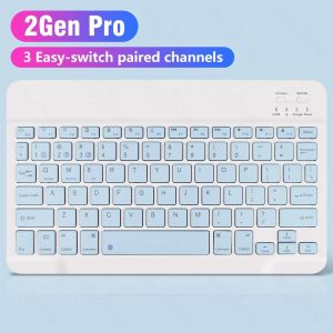 Goojodoq 2nd gen Pro 10 Inch 3 in 1 Wireless Bluetooth Keyboard Touch keyboard Lightweight For iPad Samsung Xiaomi iPhone