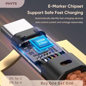 【จัดส่งภายใน 2-3 วัน】 สาย USB C พวงกุญแจแบบพกพาสายชาร์จสั้น240W สายชาร์จเร็ว5A Type C สายชาร์จสั้นสำหรับโทรศัพท์ Android