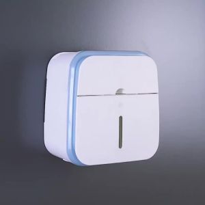 Toilet tissue toilet tissue storage rack wall-mounted suction paper non-punching creative waterproof tissue rack.