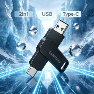 Samsung Original 2in1 Type C Dual Port Micro OTG High Speed 2.0 3.0 3.1 3.2 2GB 4GB 8GB 16GB 32GB 64GB 128GB 256GB 512GB 1TB 2TB USB Flash Drive U disk Pendrive Memory Stick Data Storage Local COD Android phone PC Laptop Tablet Computer