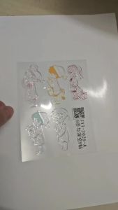 Love And Deepspace Outline Transfer Sticker 2 Sheets Xavier Zayne Rafayel Line Art Decal Waterproof Chibi Collector Laptop Display