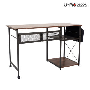 U-RO DECOR โต๊ะพับอเนกประสงค์ รุ่น BELLO (เบลโล่) สีวอลนัท ขนาดโต๊ะ W 120 x D 55 x H 75 cm. Folding Table