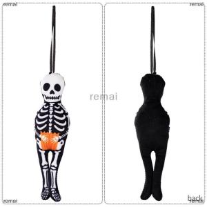 remai Halloween Hanging Pendant Pumpkin Black Cat Ghost Skull Horror Doll Ornament Outdoor Home Party Halloween Decoration