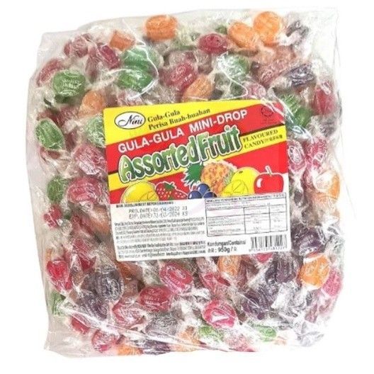 Nini Mini Drop Assorted Fruit Flavoured Candy Sweets / Gula-gula Perisa ...