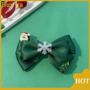 [Buytra] ​​Christmas Bow Hair Clips - Red White Green Santa Snowflake Tree Barrettes For Women Girls Holiday Party Hair Accessories Gift​